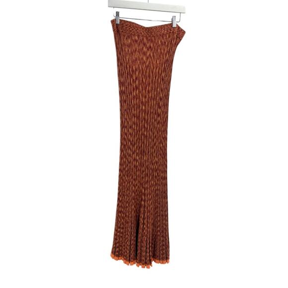 Free People Gold Coast Knit Maxi Skirt Sz L - Picture 6 of 11